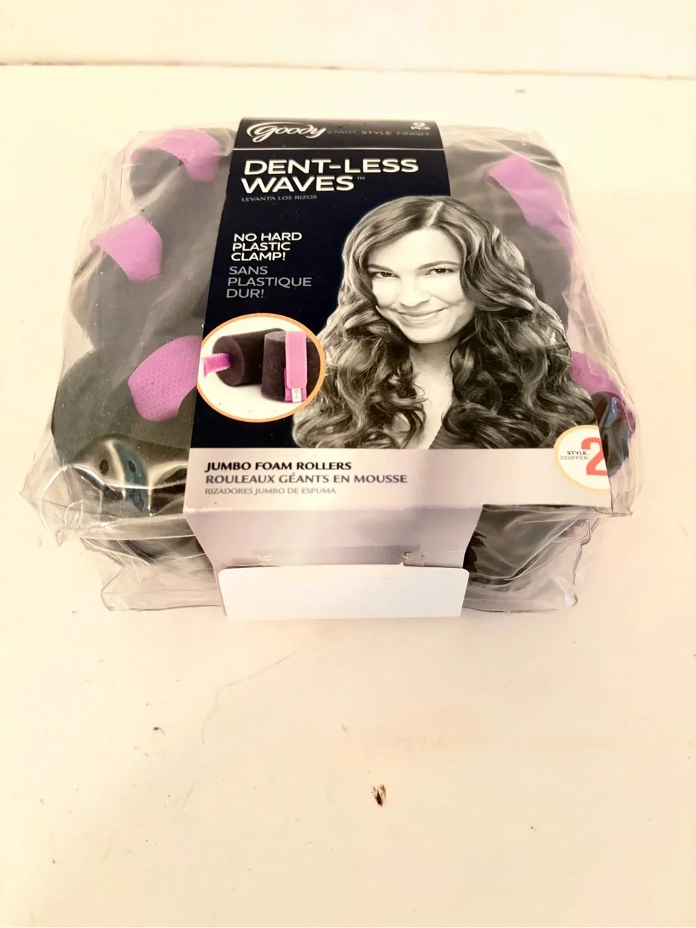 Goody Dent Less Waves Jumbo Foam Rollers No Hard Plastic Clamps